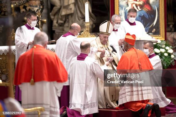 Pope Francis appoints Archbishop Wilton Gregory of Washington as Cardinal during the Consistory for the creation of new Cardinals at the St. Peter's...