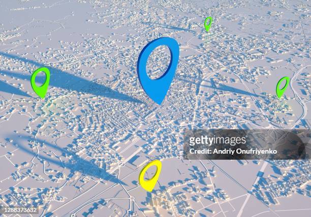 city map data - hesse germany stock-fotos und bilder