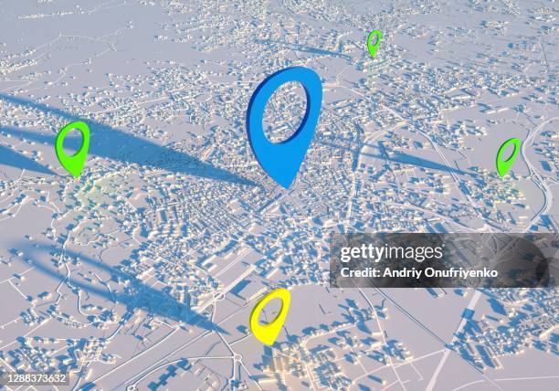 city map data - hilton worldwide holdings inc location ahead of earnings figures stockfoto's en -beelden