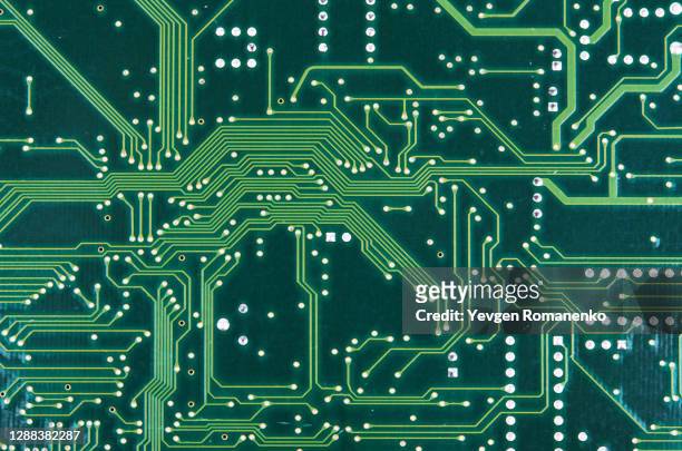 electronic circuit board, fill frame close up. - printplaat stockfoto's en -beelden