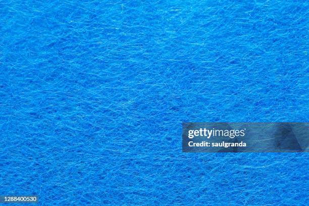 full frame shot of blue felt - pelliccia-materiale-tessile foto e immagini stock