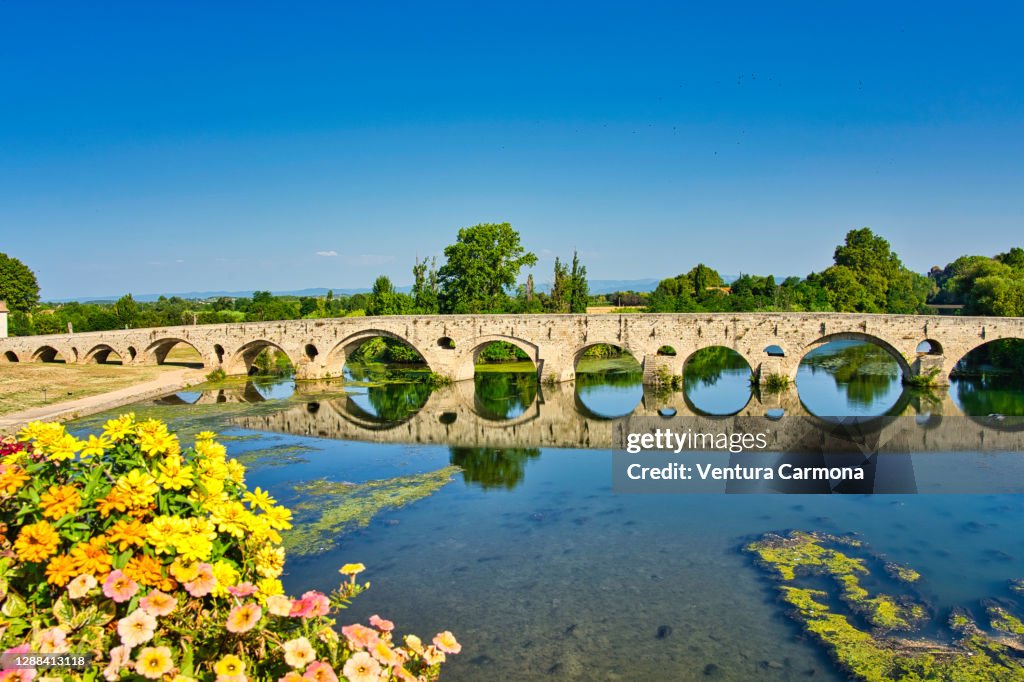 Bridge Pont Vieux in Béziers, France