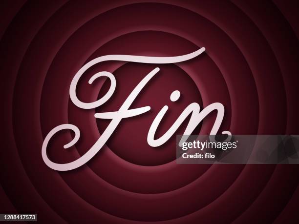 fin movie ending screen - red carpet event background stock illustrations