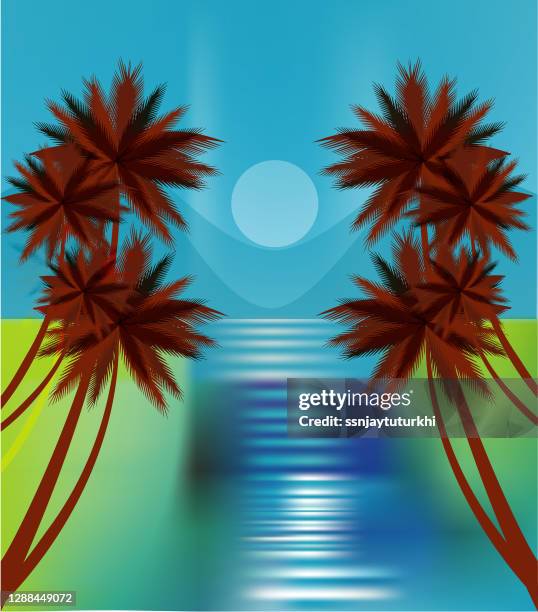 landscape , - couple sunset stock illustrations