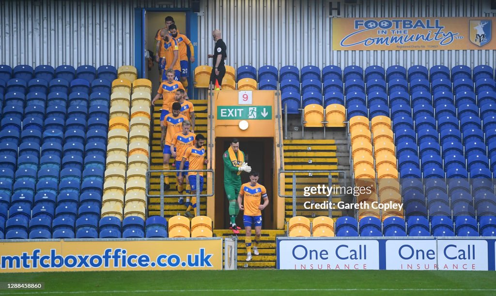 Mansfield Town v Dagenham And Redbridge - FA Cup Second Round