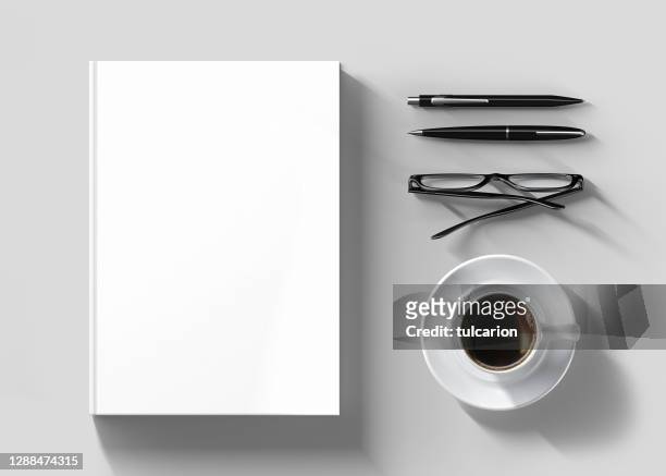 blank books for mock-up - newspaper mockup stock pictures, royalty-free photos & images
