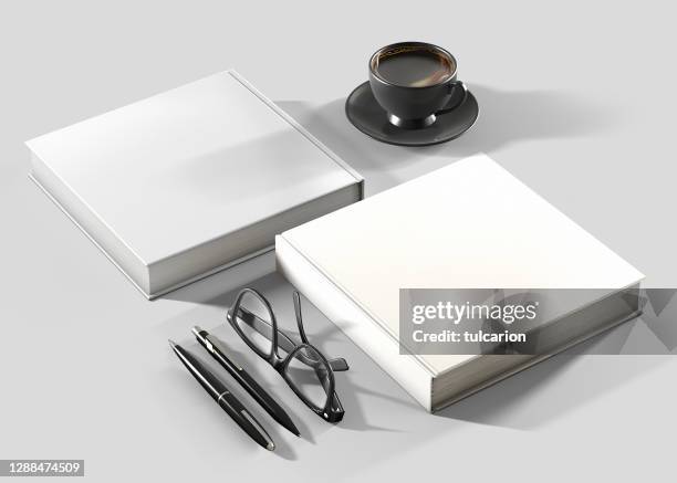 blank books for mock-up - newspaper headline template stock pictures, royalty-free photos & images