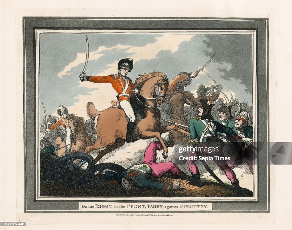 On the Right to the Front, Parry, against Infantry.