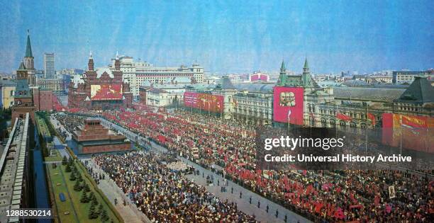 1st of May demonstration, Red Square, 1983.