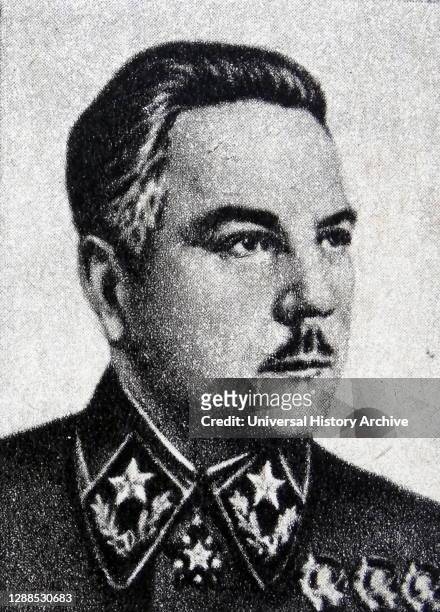 Kliment Voroshilov , Soviet military officer and politician during the Stalin era. He was one of the original five Marshals of the Soviet Union ,...