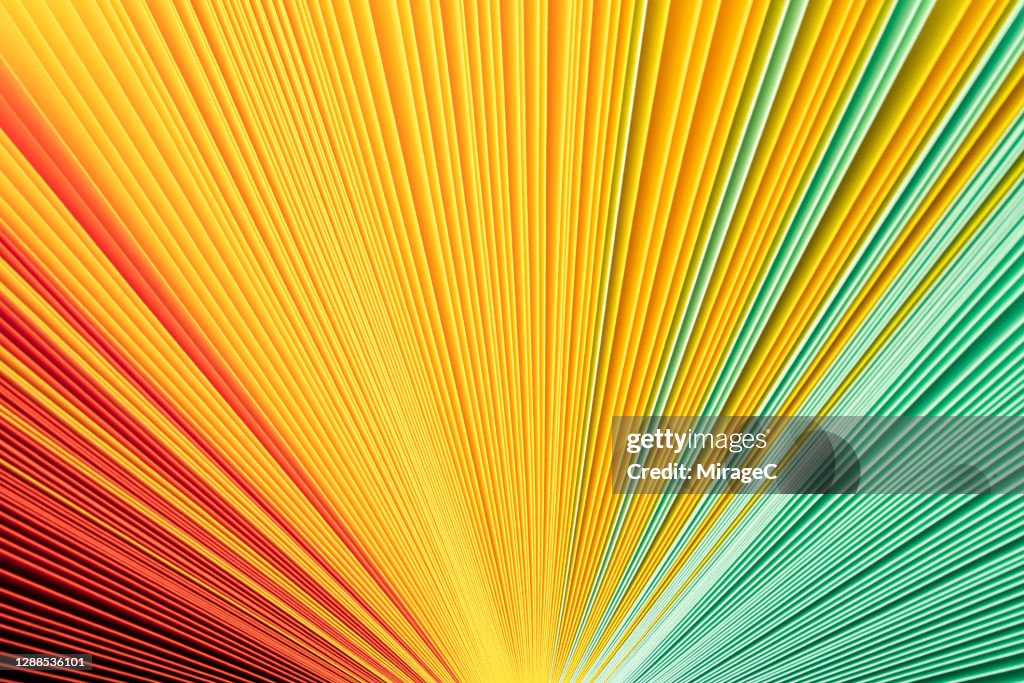 Color Paper Pages Fanned Out