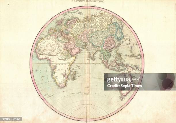 Pinkerton Map of the Eastern Hemisphere, Asia , Africa , Europe , Australia, John Pinkerton, 1758 – 1826, Scottish antiquarian, cartographer, UK.