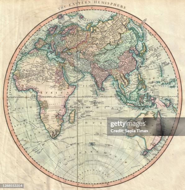 Cary Map of the Eastern Hemisphere, Asia, Africa, Australia , John Cary, 1754 – 1835, English cartographer.