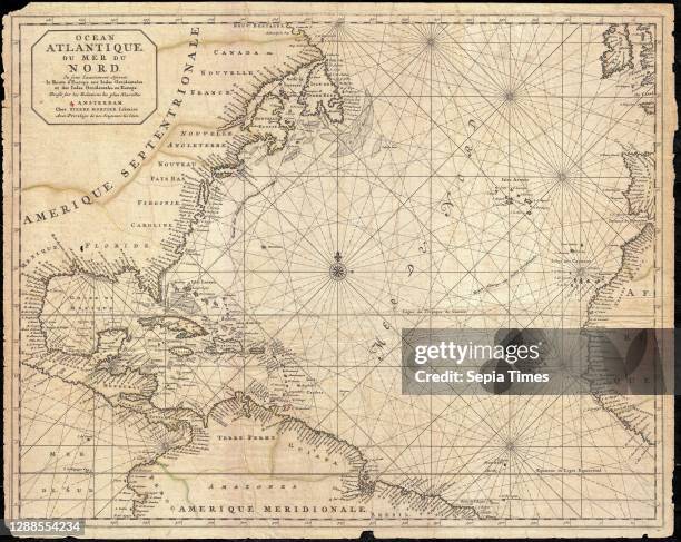 Mortier Map of North America, the West Indies, and the Atlantic Ocean.