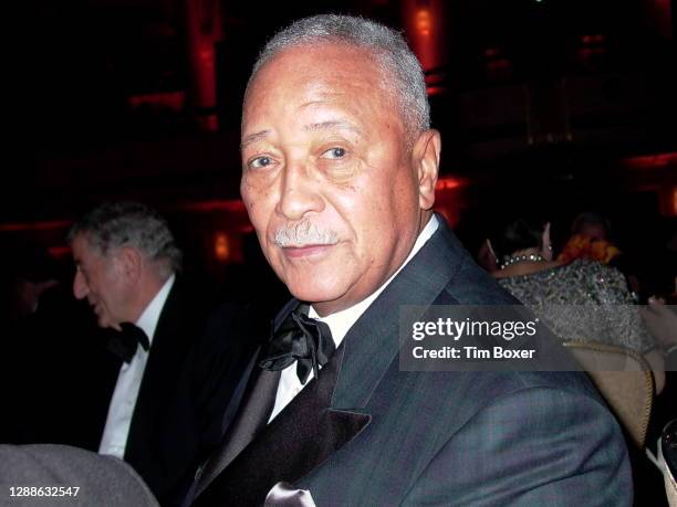 Close-up of American professor, lawyer, and former New York City Mayor David Dinkins as he attends an unspecified event, New York, New York, November...