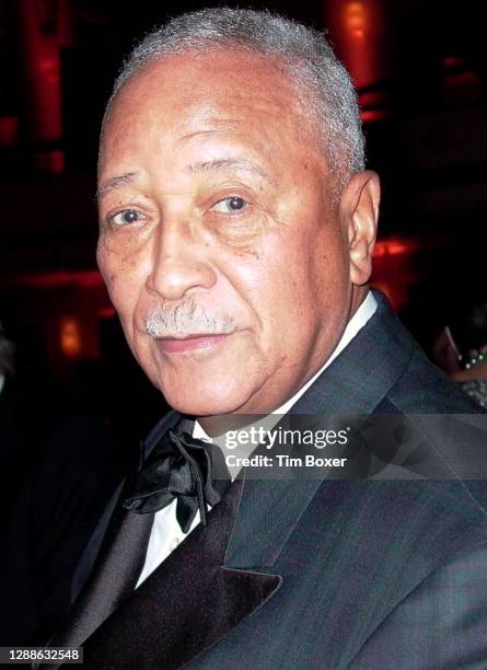 Portrait of American professor, lawyer, and former New York City Mayor David Dinkins as he attends an unspecified event, New York, New York, November...