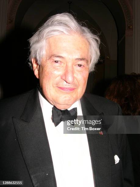 Portrait of Australian-born economist and former head of the World Bank James D Wolfensohn as he attends an unspecified event, New York, New York,...