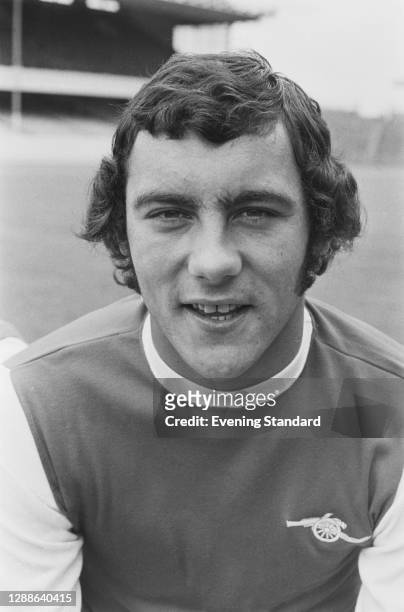 English footballer Ray Kennedy of Arsenal FC, 1971.