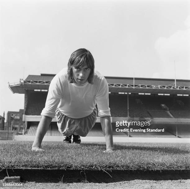 English footballer Charlie George of Arsenal FC at Highbury Stadium in London, UK, September 1971.