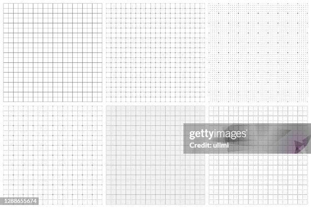 nahtloses graphenpapier - gitter stock-grafiken, -clipart, -cartoons und -symbole