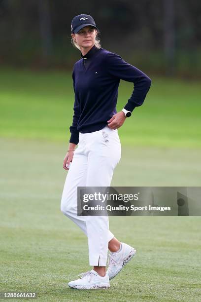 Tonje Daffinrud of Norway in action during Day Four of the Andalucia Costa del Sol Open de Espana Femenino at Real Club Golf Guadalmina on November...