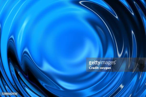 blue swirl fluid melting waves flowing water twisted liquid motion abstract background - rizado descripción física fotografías e imágenes de stock