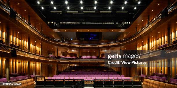 View across Linbury Theatre from stage. Royal Opera House, London, United Kingdom. Architect: Stanton Williams, 2018.