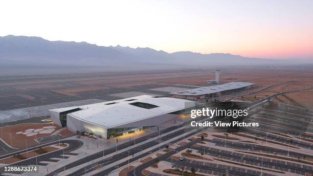 Exterior view. Ramon Airport, Eilat, Israel. Architect: Mann Shinar Architects, 2019.