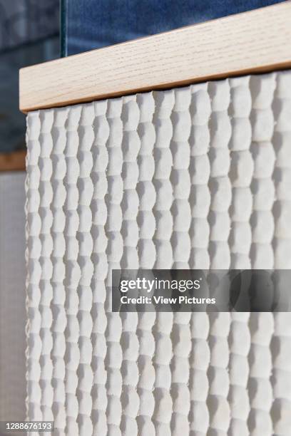 Counter texture detail. Taiyakiya, London, United Kingdom. Architect: Holland Harvey Architects , 2020.