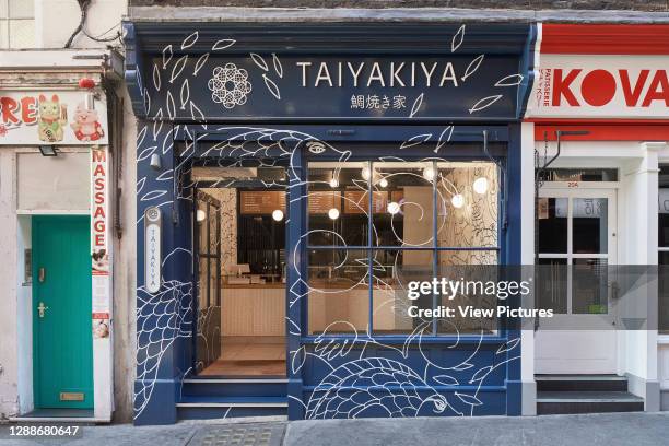 Store front. Taiyakiya, London, United Kingdom. Architect: Holland Harvey Architects , 2020.