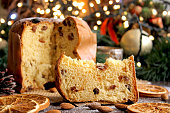 Panettone - traditional Italian Christmas cake