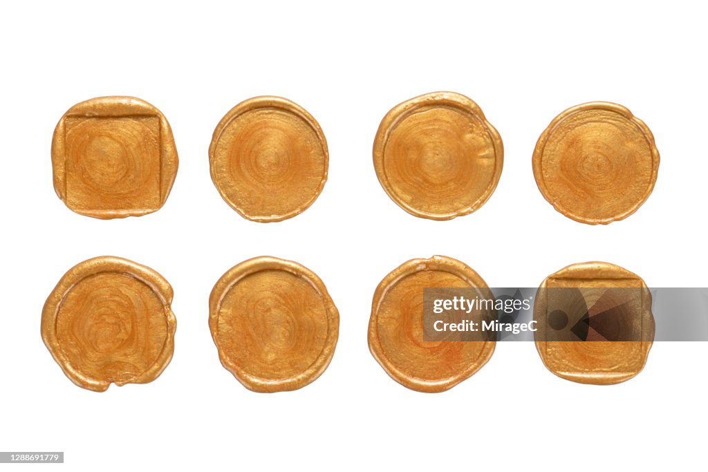 Gold Colored Sealing Wax Stamp