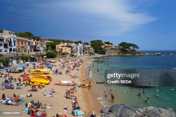Canadell beach, Calella de Palafrugell, Costa Brava, Girona province, Catalonia, Spain, Europe.