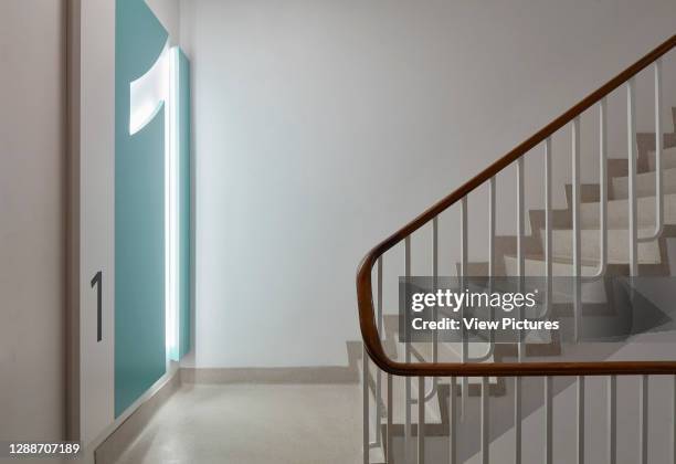 Central stair. Congress House, London, United Kingdom. Architect: Hugh Broughton Architects, 2018.