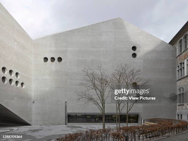 Courtyard. The National Museum of Switzlerand, Zurich, Switzerland. Architect: Christ and Gantenbein, 2016.