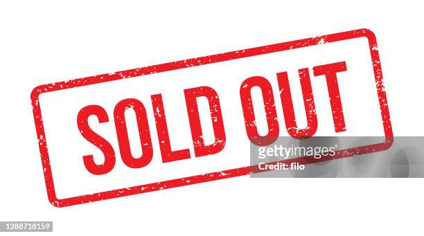 sold out red stamp - information symbol stock illustrations