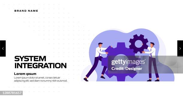System Integration Concept Vector Illustration For Landing Page ...