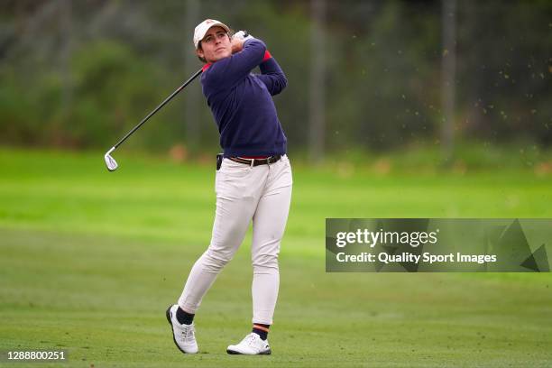 Ana Pelaez of Spain in action during Day Four of the Andalucia Costa del Sol Open de Espana Femenino at Real Club Golf Guadalmina on November 29,...