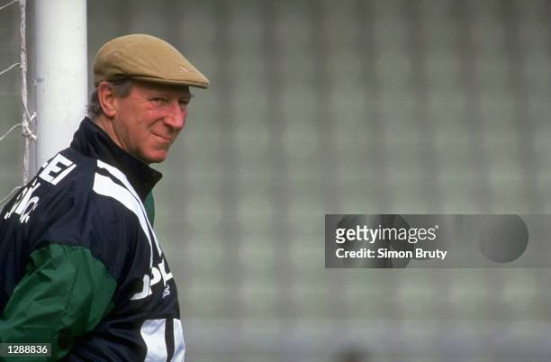 Portrait of Eire Manager Jack Charlton during a World Cup match in the USA. \ Mandatory Credit: Simon Bruty/Allsport
