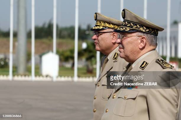 Le chef d'état-major algérien Ahmed Gaid Salah en uniforme militaire le 20 mai 2014 à Alger, Algérie.
