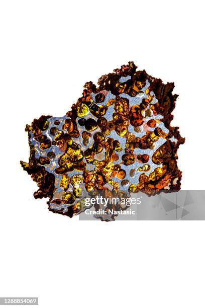 meteorite from krasnoyarsk - nickel stock illustrations