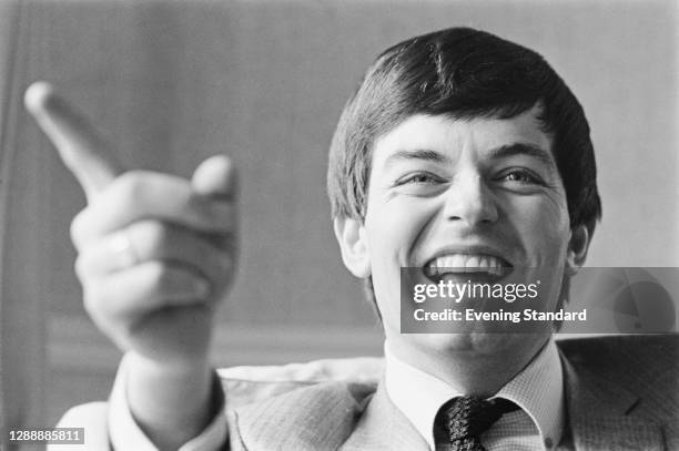 English disc jockey and singer Tony Blackburn, UK, 6th April 1968.