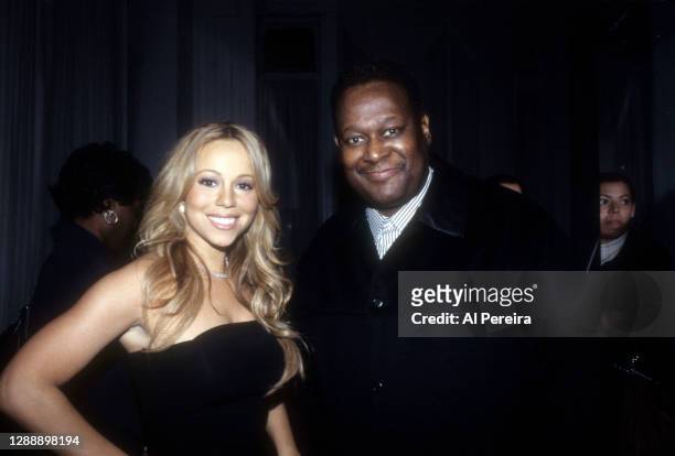 Mariah Carey and Luther Vandross attend The 2003 New York Metro Achievement In Radio Awards Benefitting The March Of Dimes on February 10, 2003 in...