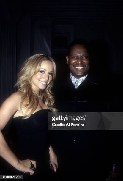 Mariah Carey and Luther Vandross attend The 2003 New York Metro Achievement In Radio Awards Benefitting The March Of Dimes on February 10, 2003 in...