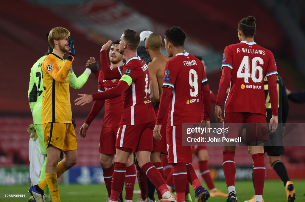 Liverpool FC v Ajax Amsterdam: Group D - UEFA Champions League