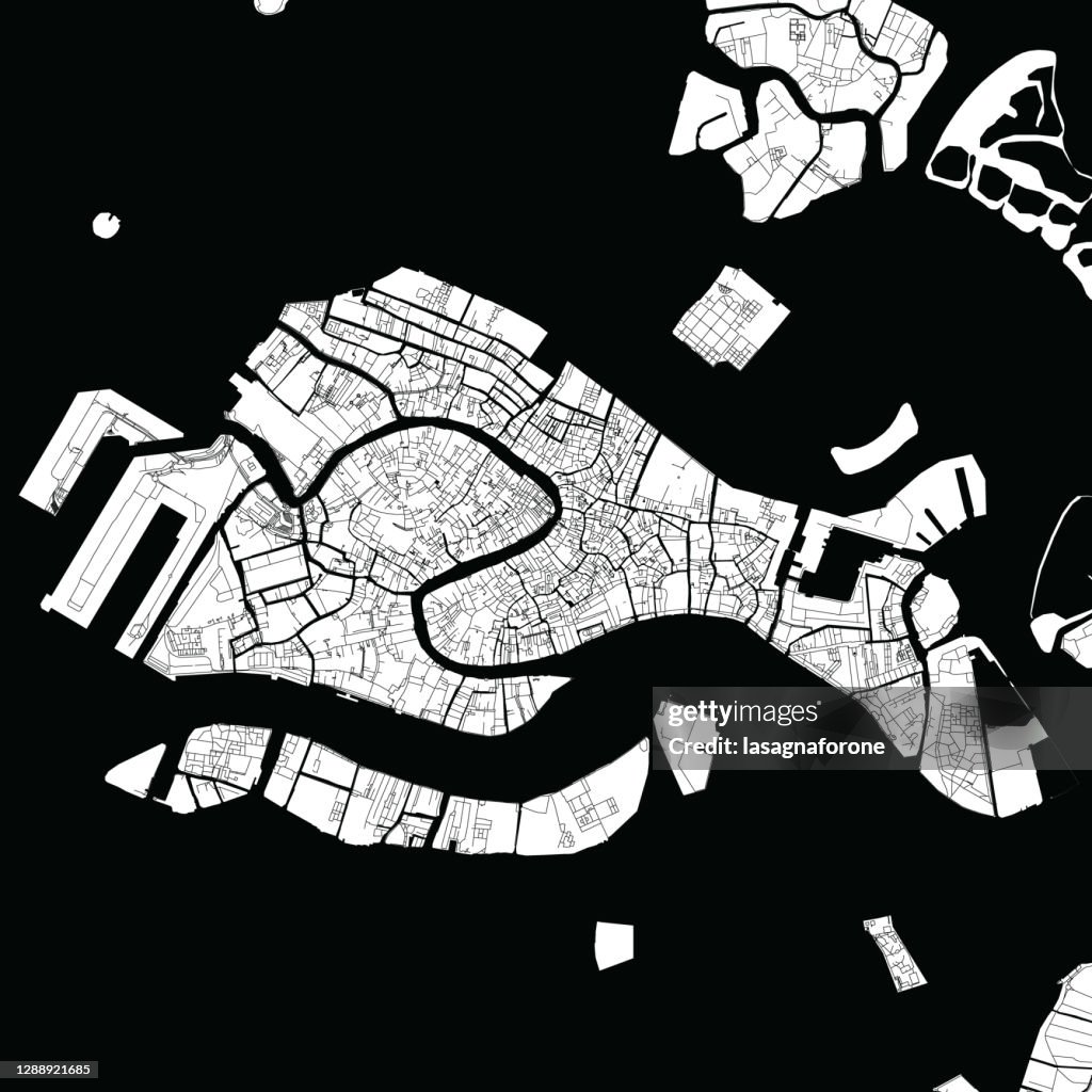 Venezia, Italia Mappa vettoriale