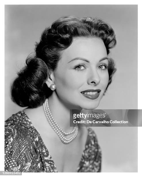 Actress Jeanne Crain as ‘Ruth Stanton Bowman’ in a publicity shot from the movie 'Dangerous Crossing' United States.