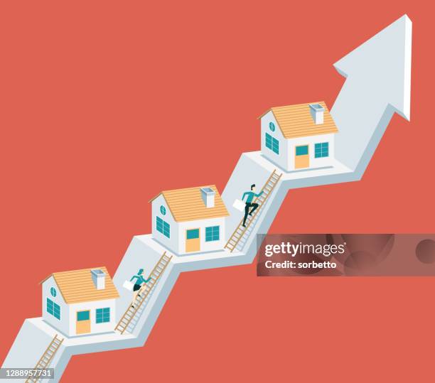 stockillustraties, clipart, cartoons en iconen met hypothecaire lening - housing loan