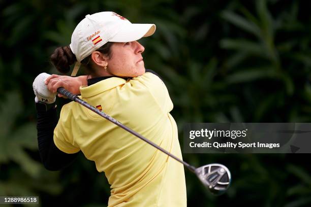 Ana Pelaez of Spain in action during Day three of the Andalucia Costa del Sol Open de Espana Femenino at Real Club Golf Guadalmina on November 28,...