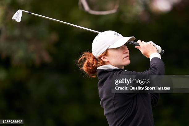 Carolin Kauffmann of Germany in action during Day three of the Andalucia Costa del Sol Open de Espana Femenino at Real Club Golf Guadalmina on...